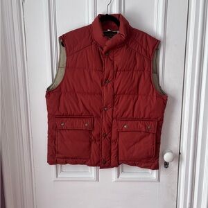 Men’s Eddie Bauer Expedition Down Puffer Vest Zip Snap Front Size XL